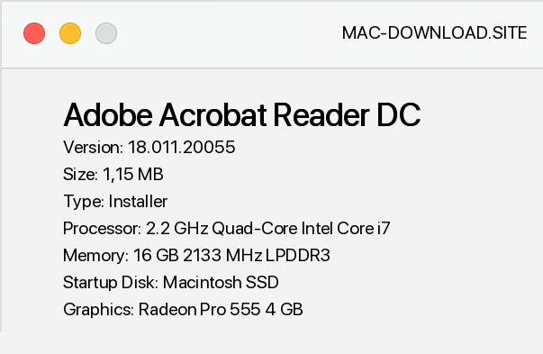 adobe acrobat reader for mac free download